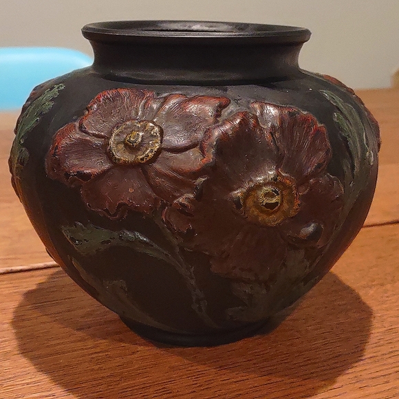 Tiffin Black Amethyst Poppy Vase - Picture 1 of 7